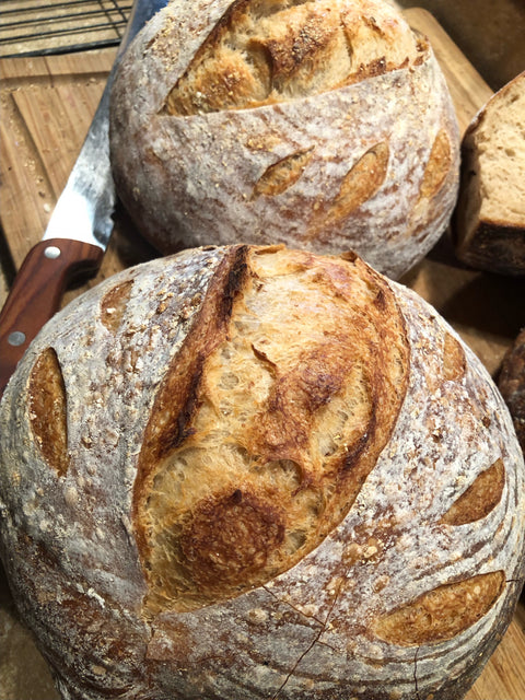 Fresh sourdough bread