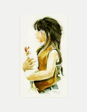 Girl With Chicken